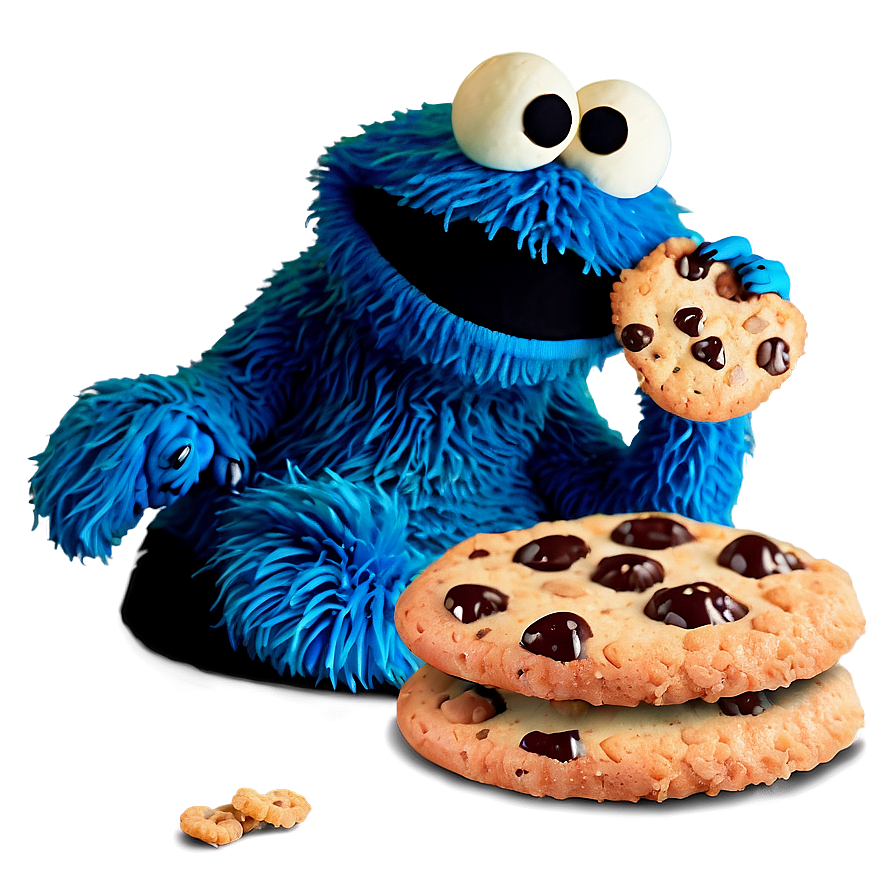 Cookie Monster Eating Cookie Png Kra43 PNG image