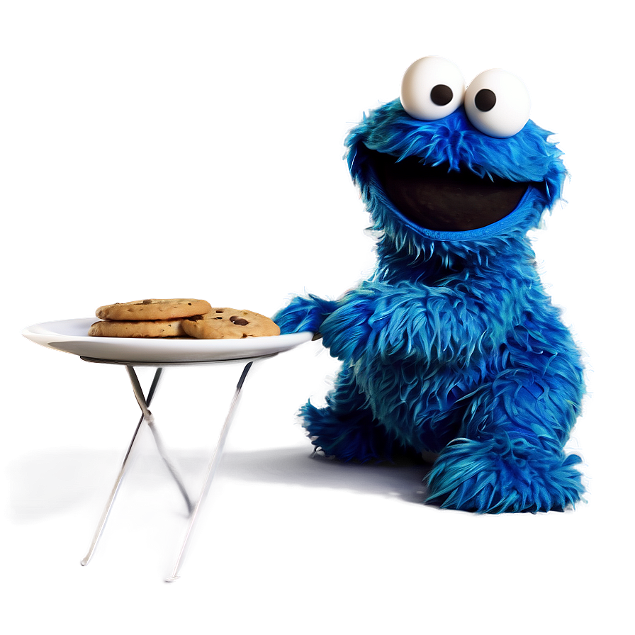 Cookie Monster With Cookies Png 05212024 PNG image