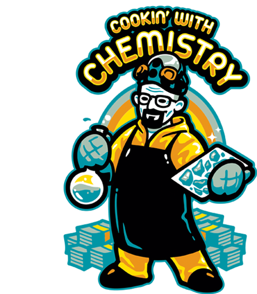 Cookin With Chemistry Cartoon Character PNG image