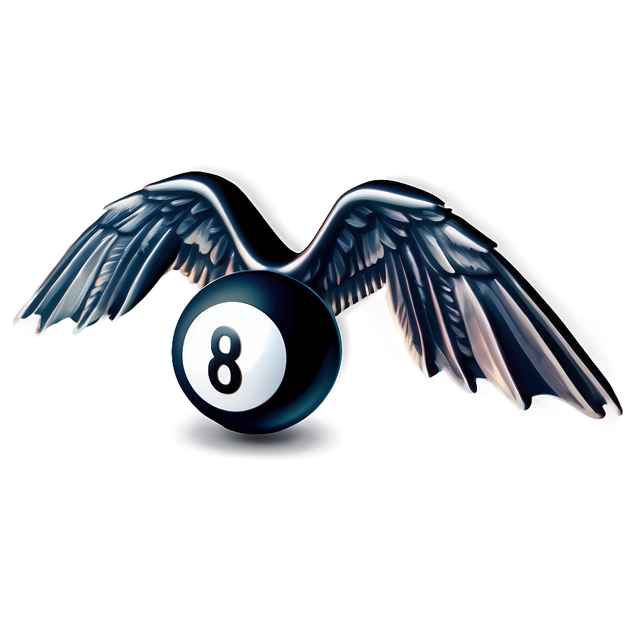 Cool 8 Ball With Wings Png 11 PNG image