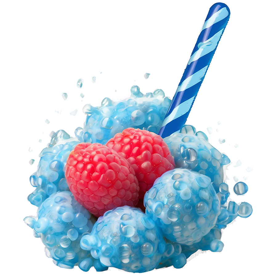 Cool Blue Raspberry Treat Png Gih52 PNG image