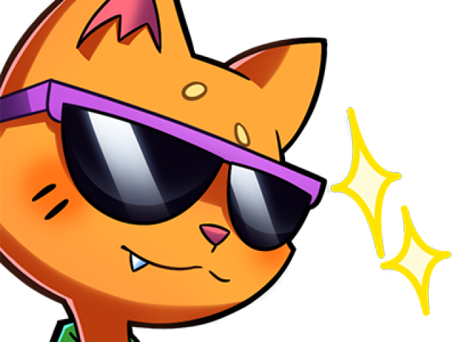 Cool_ Cat_with_ Sunglasses_ Vector PNG image