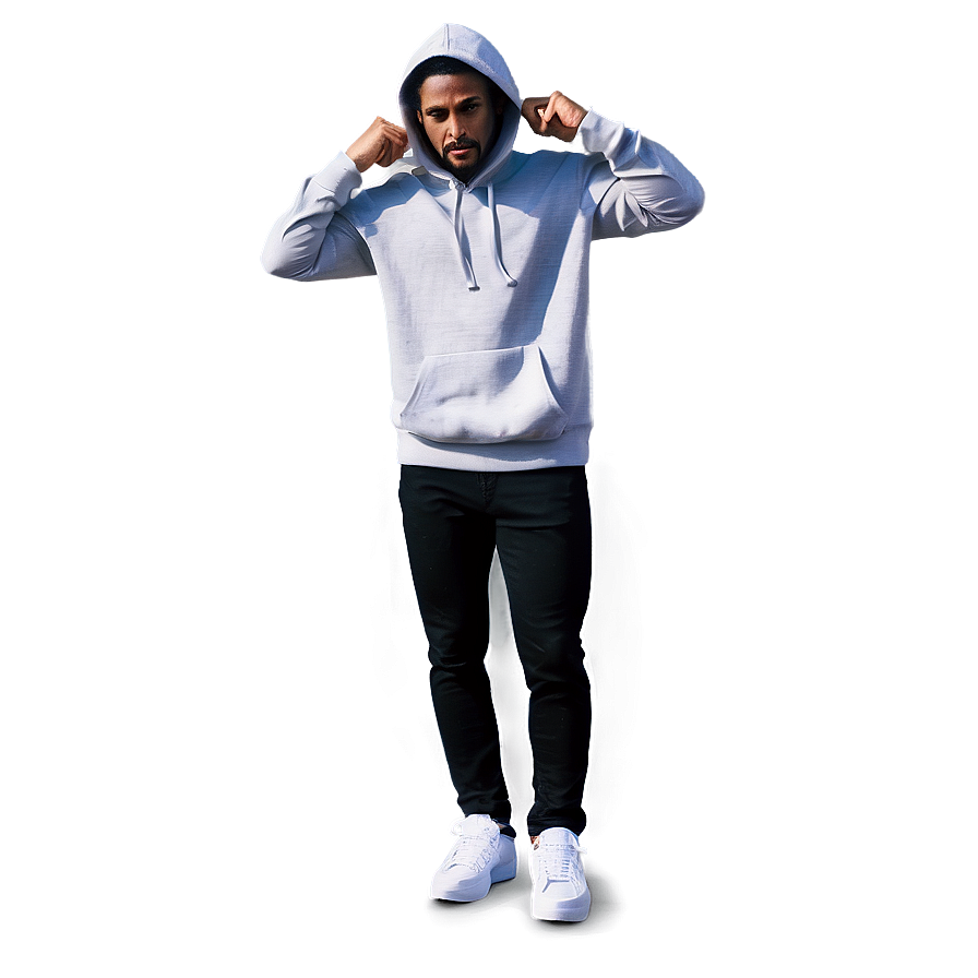 Cool Guy In Hoodie Png Qdt PNG image