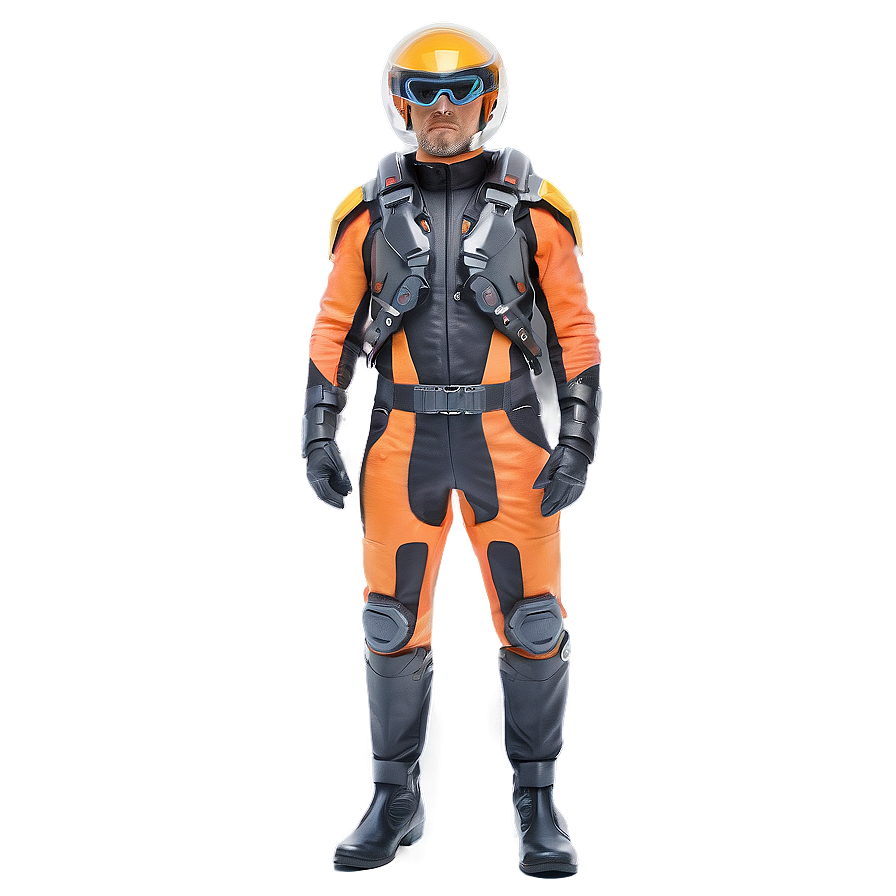 Cool Guy In Sci-fi Outfit Png 06252024 PNG image