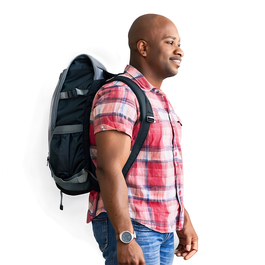 Cool Guy With A Backpack Png 70 PNG image