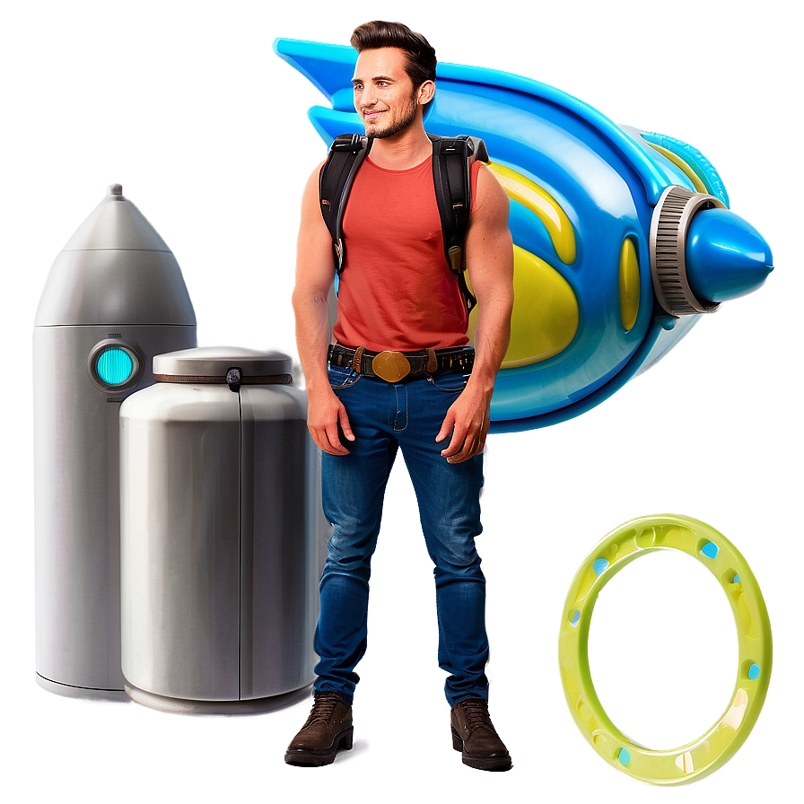 Cool Guy With A Jetpack Png Ajs PNG image