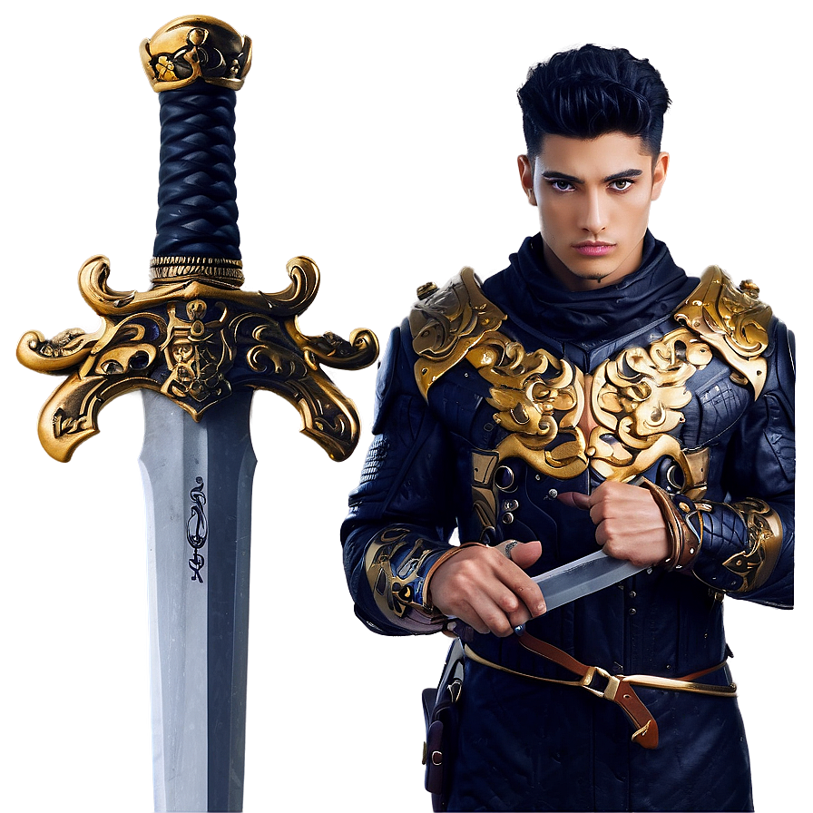 Cool Guy With A Sword Png Vde36 PNG image