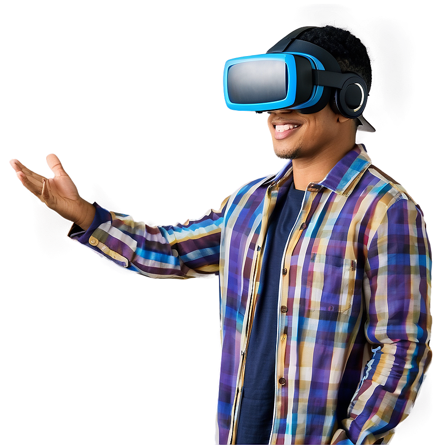 Cool Guy With Virtual Reality Png Tgp PNG image