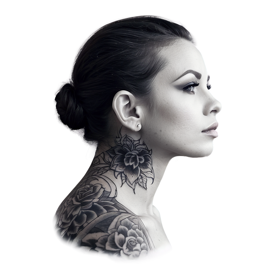 Cool Neck Tattoo Inspirations Png 26 PNG image