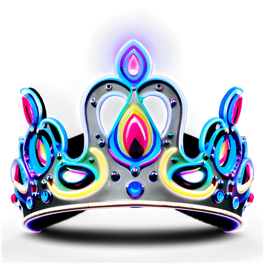 Cool Neon Crown Png Gqq PNG image