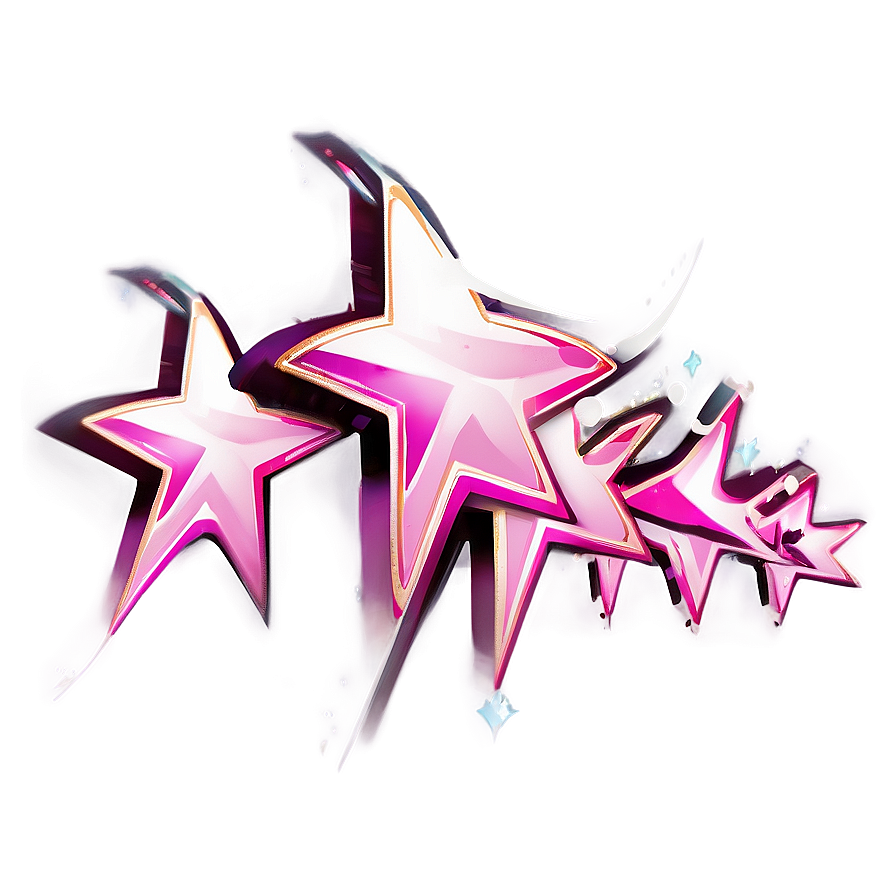 Cool Pink Stars Png 52 PNG image