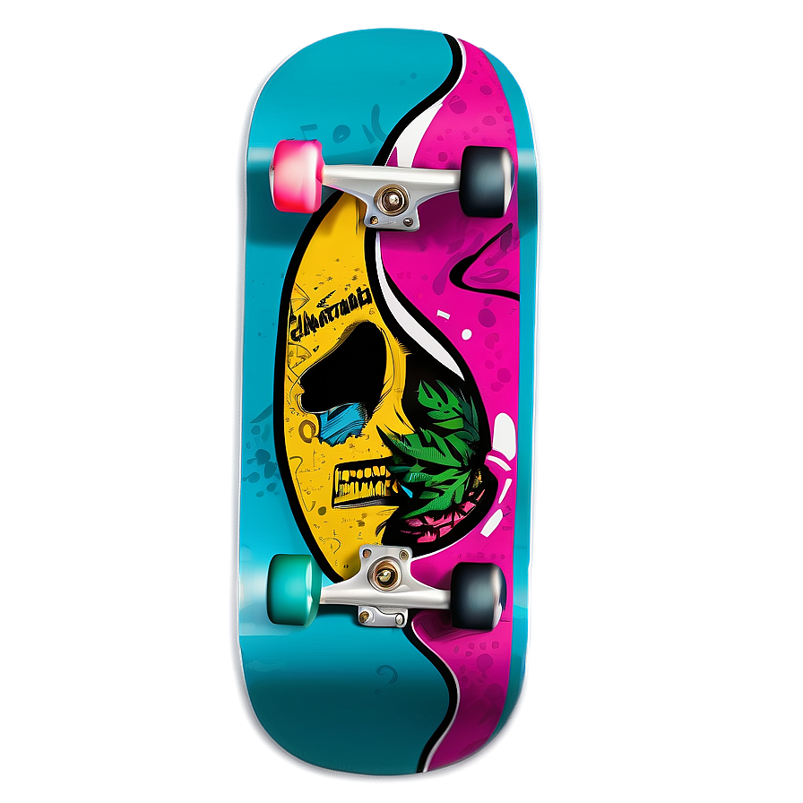 Cool Skateboard Deck Illustration Png 92 PNG image