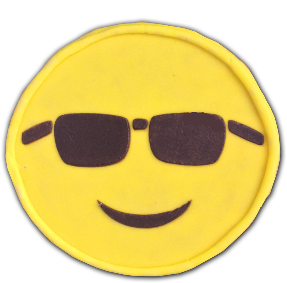 Cool Smiley Facewith Sunglasses PNG image