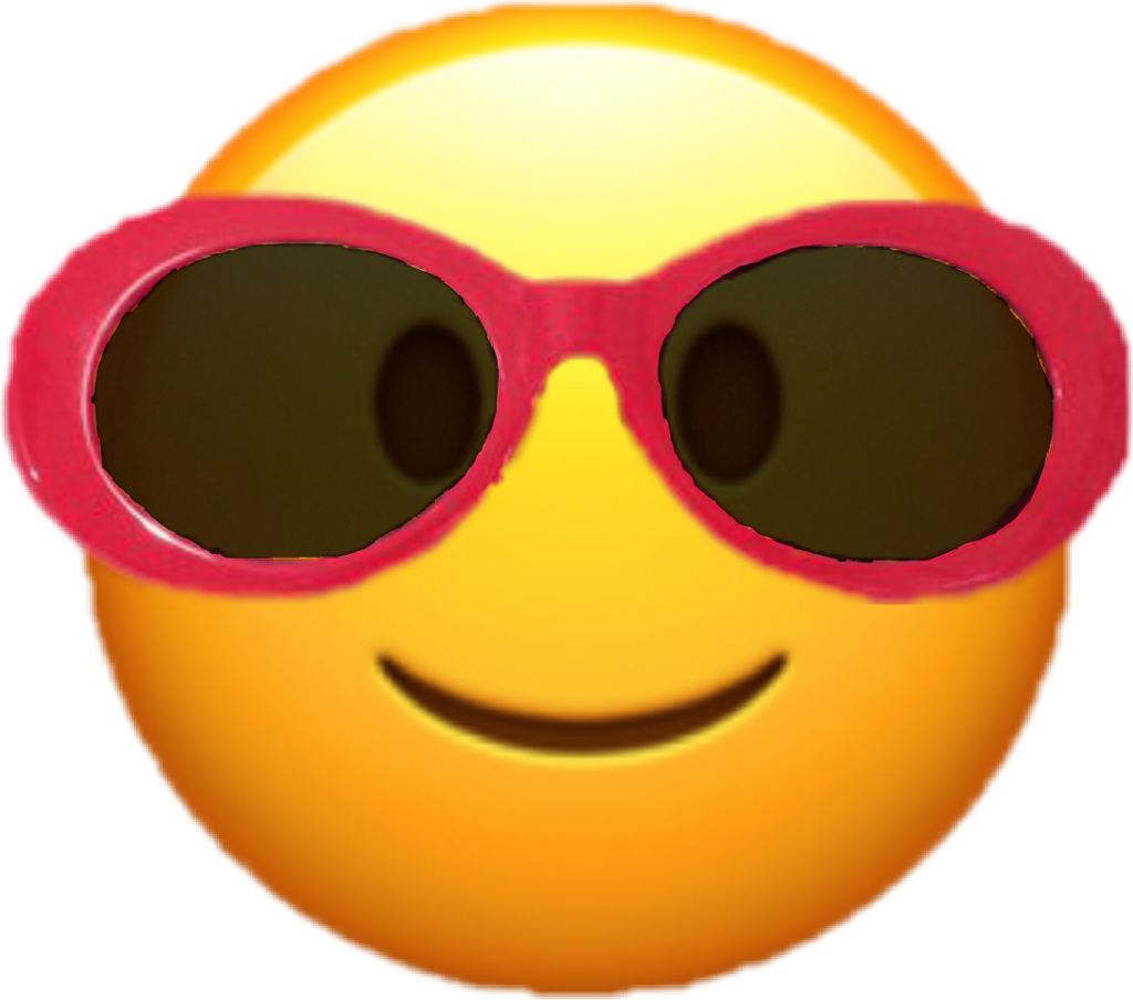 Cool Smiley With Sunglasses PNG image