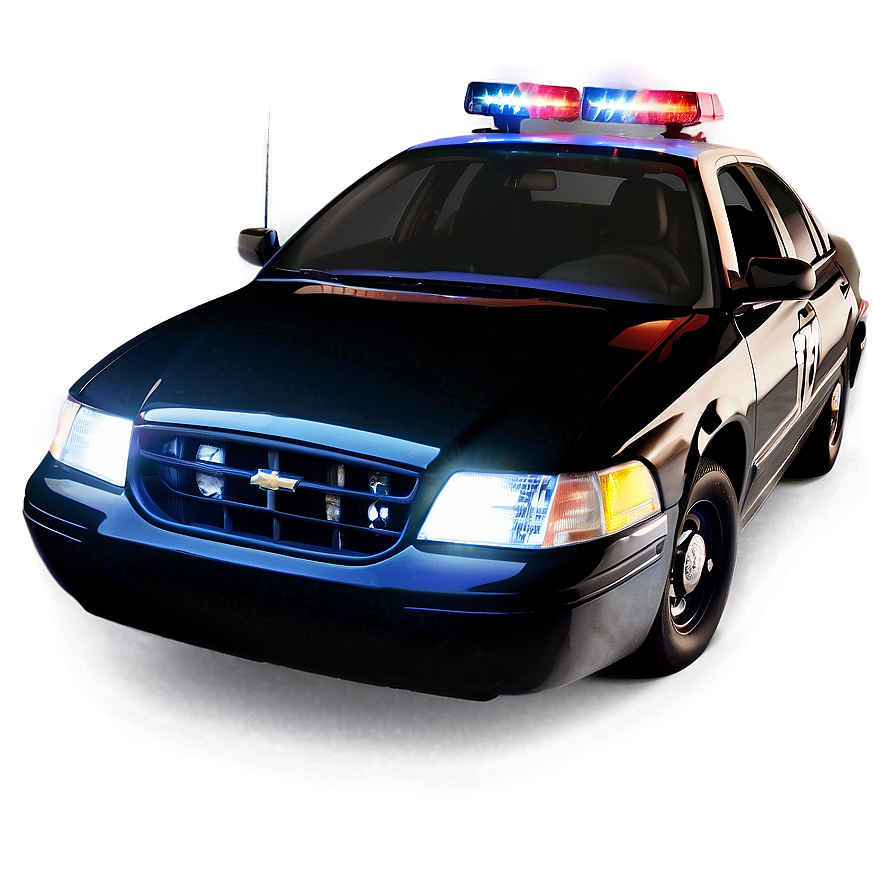 Cop Car With Lights Png 06132024 PNG image