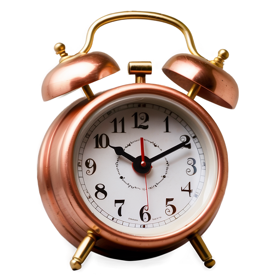 Copper Alarm Clock Png 4 PNG image