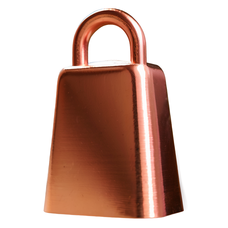 Copper Cowbell Graphic Png 06132024 PNG image