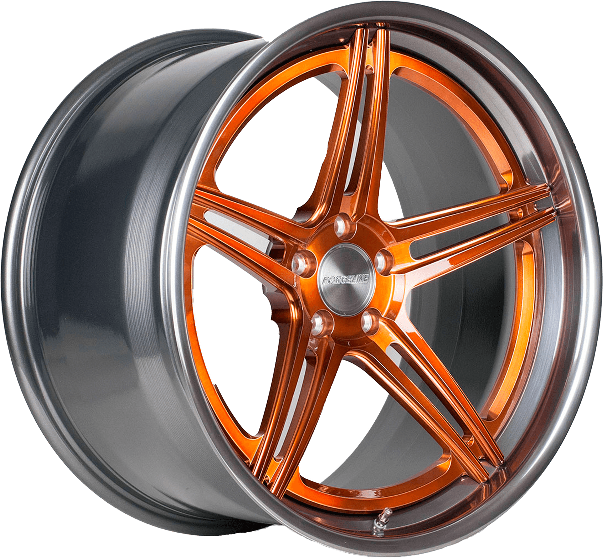 Copper Finish Alloy Wheel PNG image