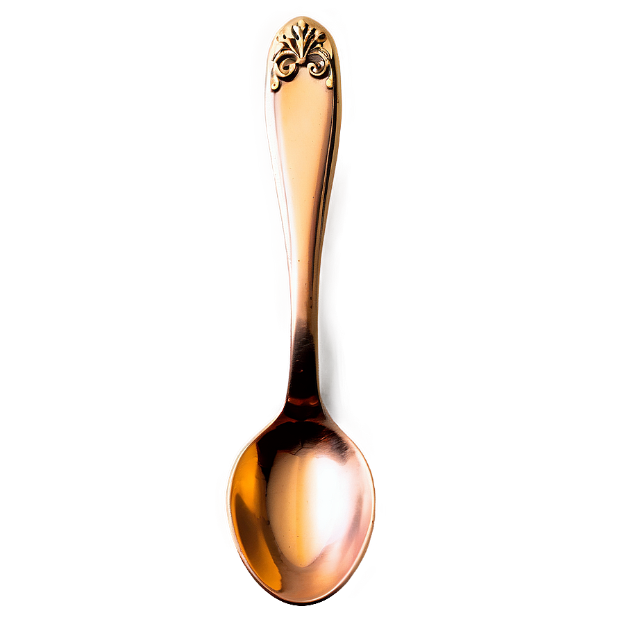 Copper Finish Teaspoon Png 25 PNG image