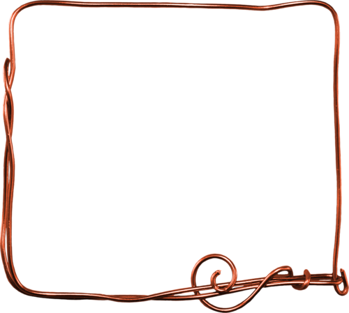 Copper Wire Frame PNG image