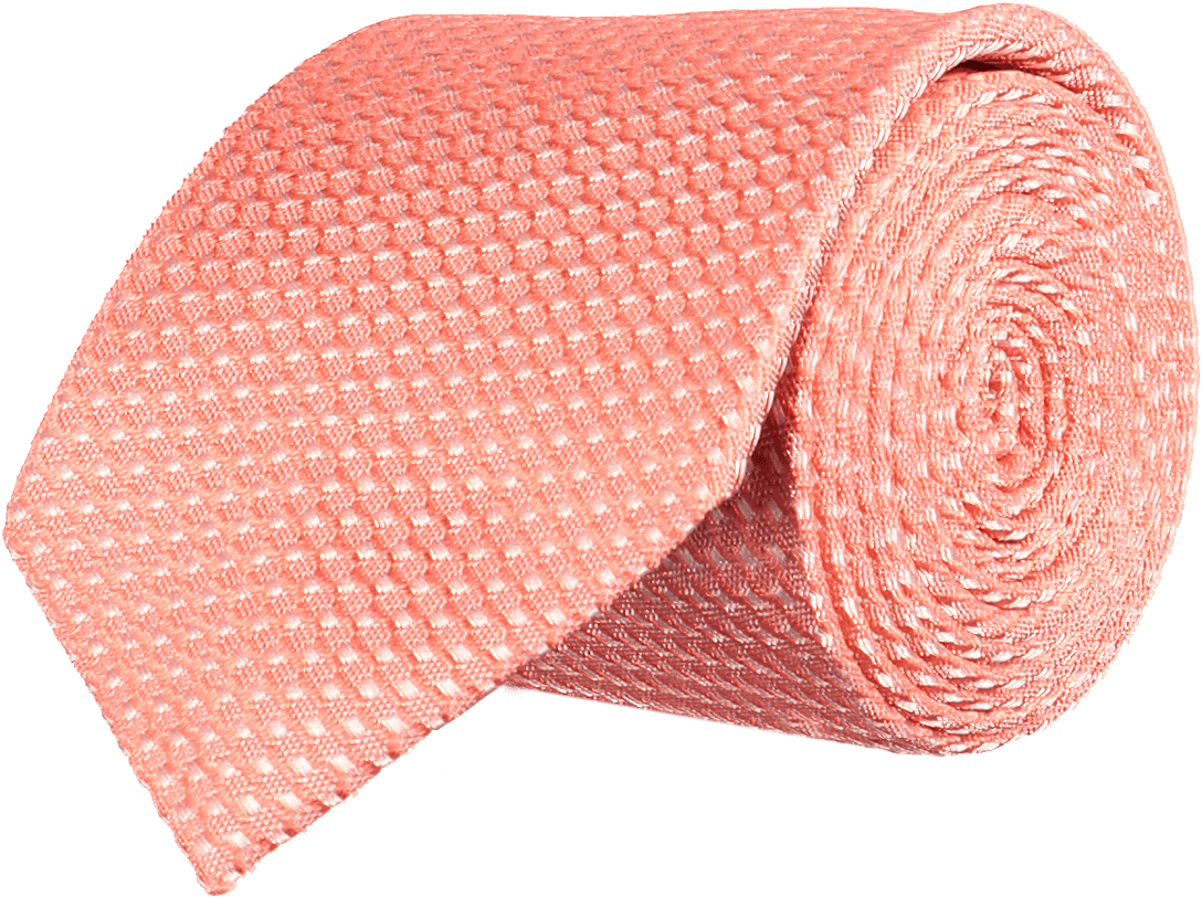 Coral Patterned Tie Rolled PNG image