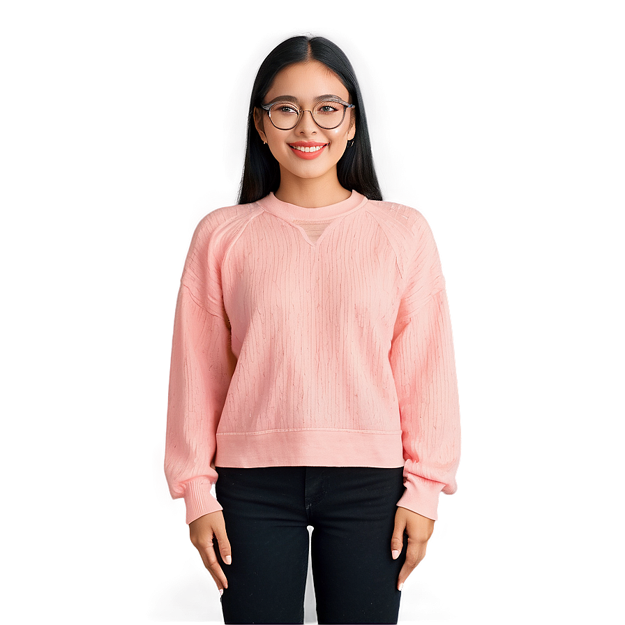 Coral Pink Sweater Png Spt PNG image