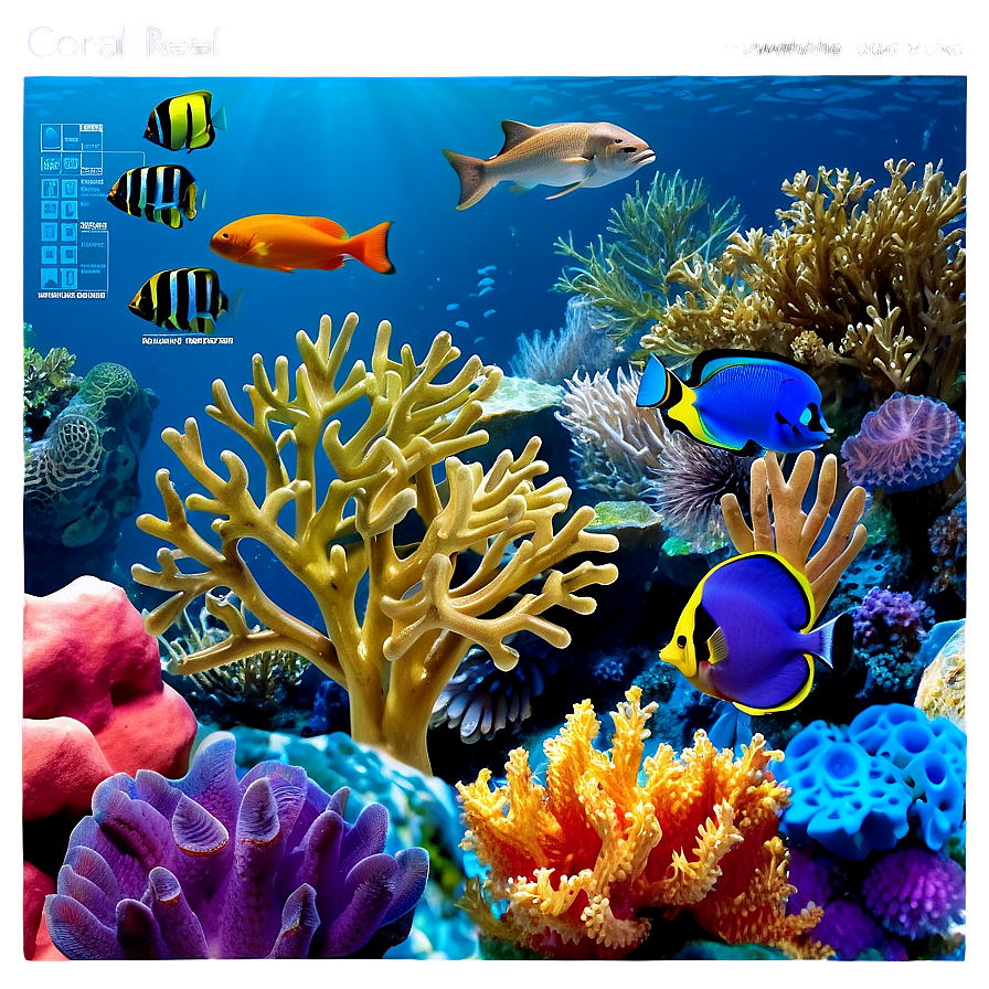 Coral Reef Educational Chart Png 41 PNG image