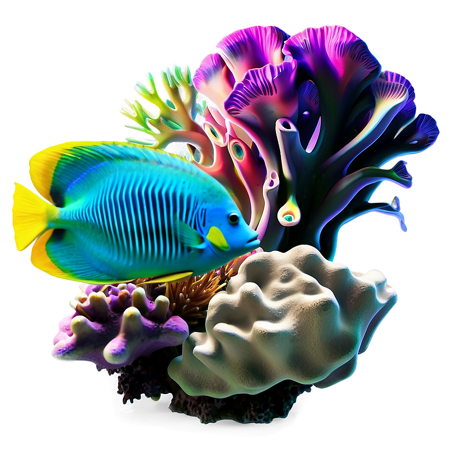 Coral Reef Scene Png 05242024 PNG image