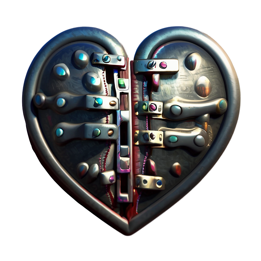 Corazon In A Lock Png 05232024 PNG image