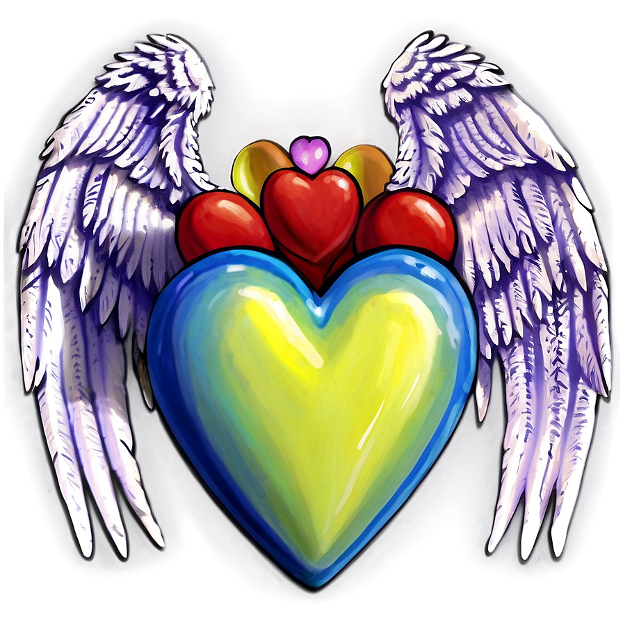 Corazon With Wings Png Bdp43 PNG image