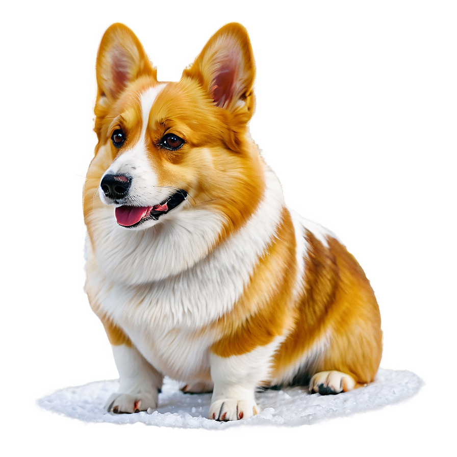 Corgi In Snow Png 05212024 PNG image