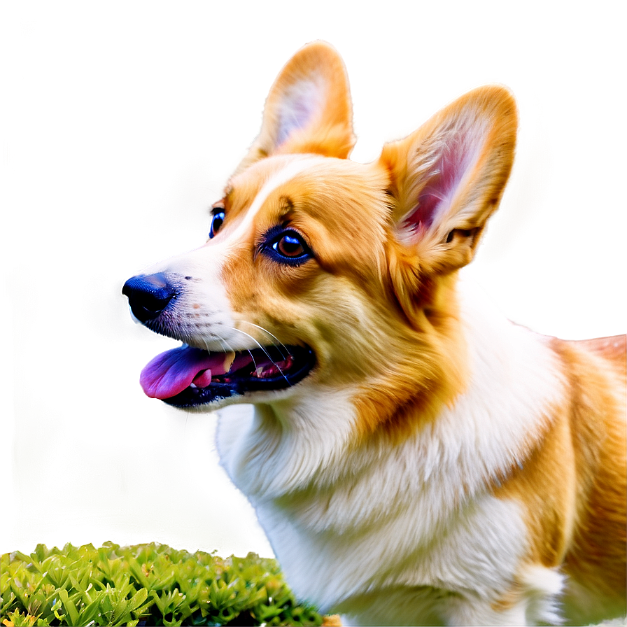 Corgi In The Garden Png Ldd PNG image