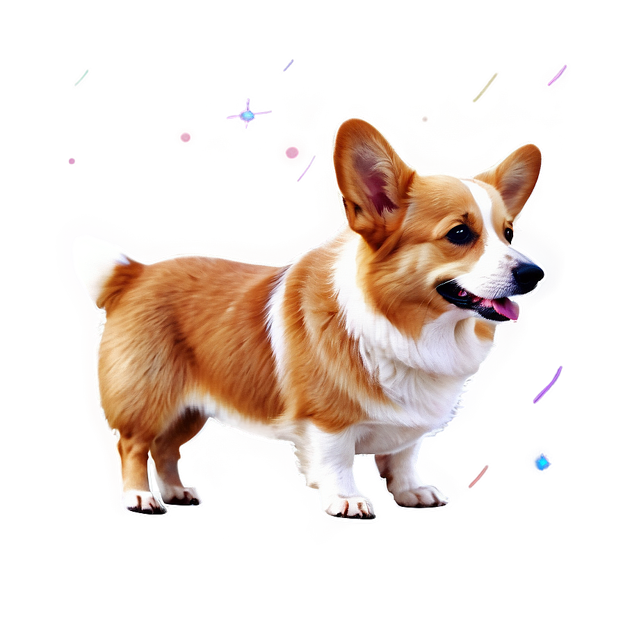 Corgi Under The Stars Png 05212024 PNG image