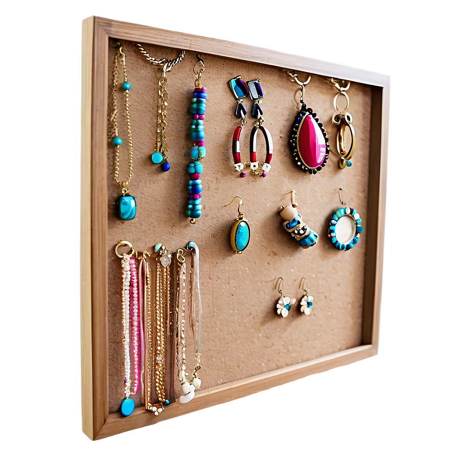 Cork Board Jewelry Organizer Png Xhc58 PNG image