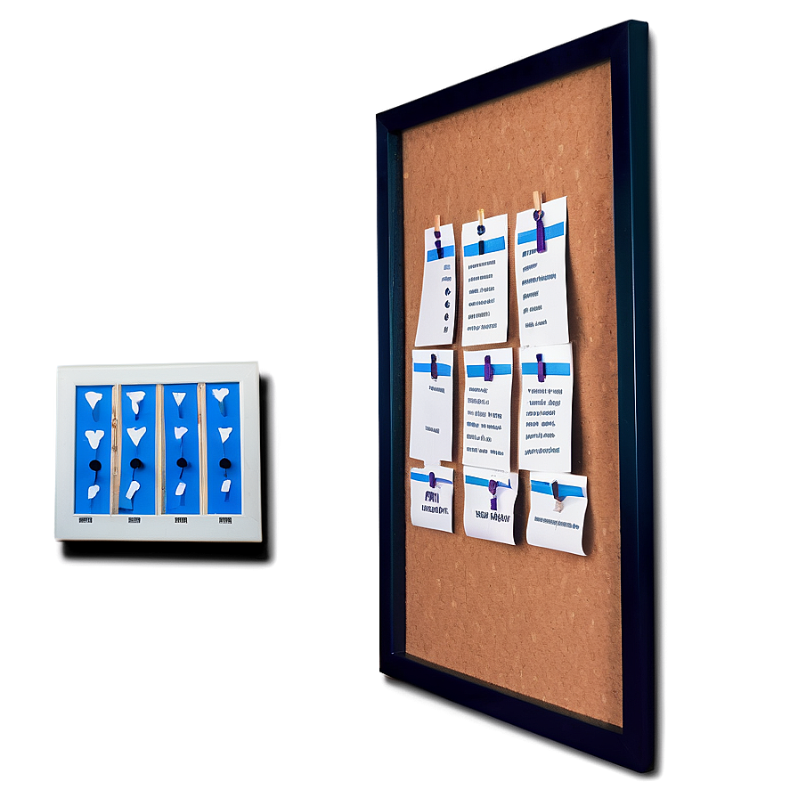 Cork Board Reminder System Png 06202024 PNG image