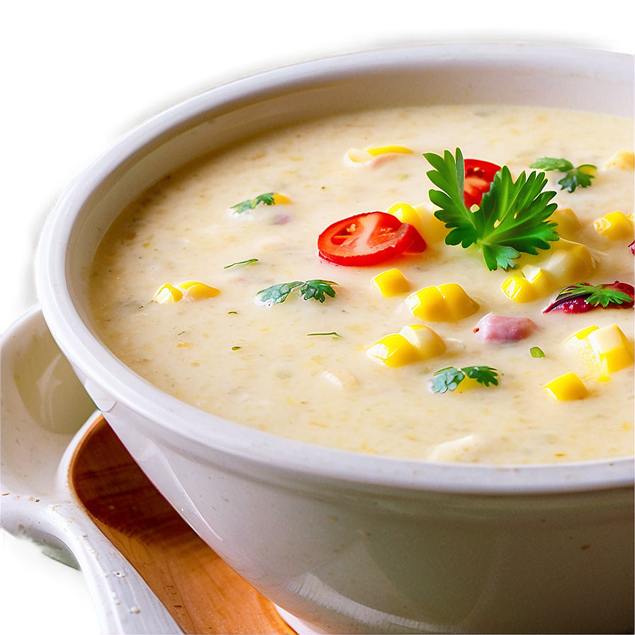 Corn Chowder Delight Png Bxg98 PNG image