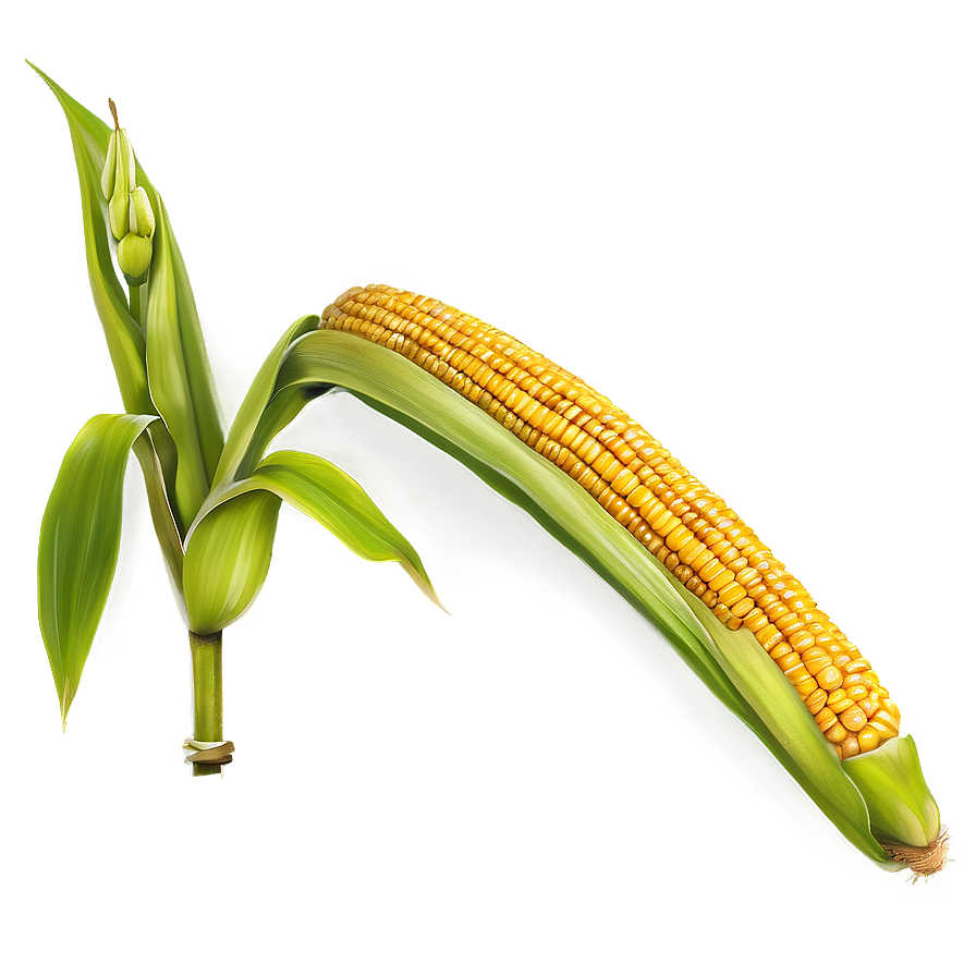 Corn Stalk And Leaves Png 06122024 PNG image