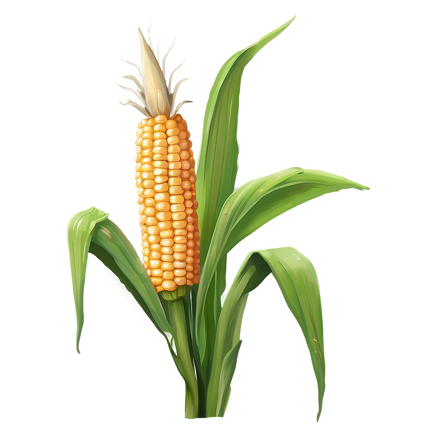 Corn Stalk With Ears Png 06122024 PNG image