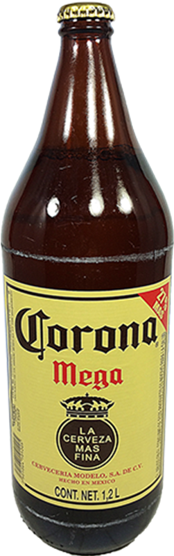 Corona Mega Beer Bottle PNG image