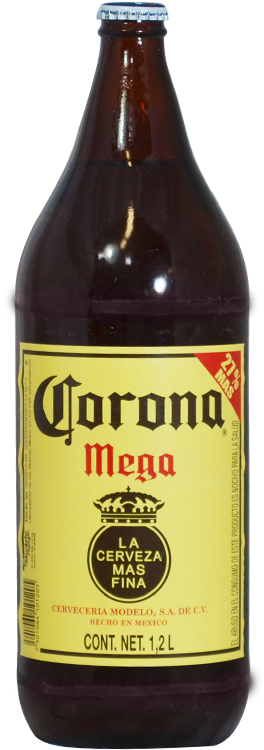 Corona Mega Beer Bottle PNG image