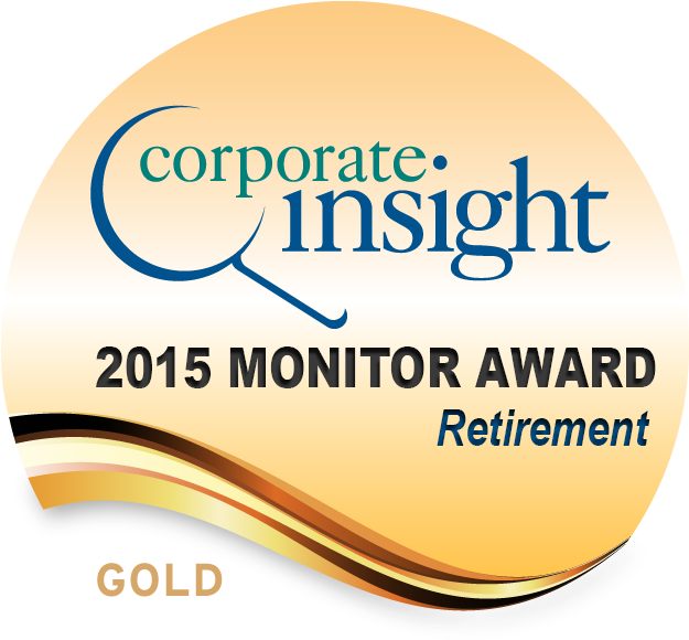 Corporate Insight2015 Monitor Award Retirement Gold PNG image