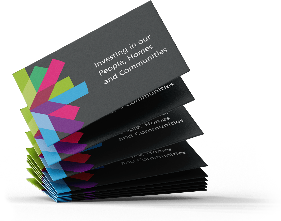 Corporate Investment Brochures Stack PNG image
