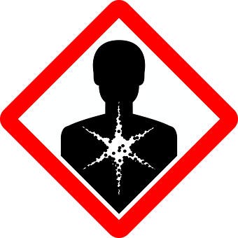 Corrosive Material Safety Sign PNG image