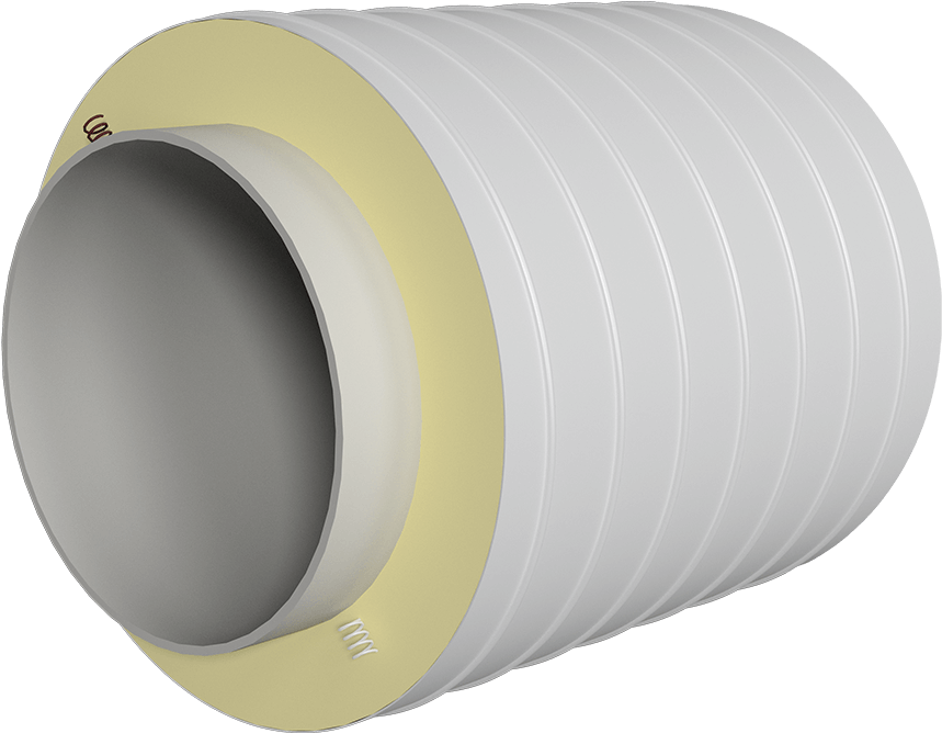 Corrugated Plastic Pipe Profile PNG image