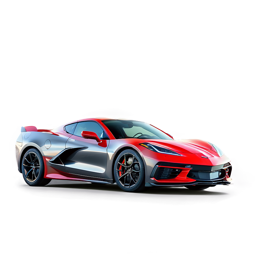 Corvette C8 At Dawn Png 06252024 PNG image