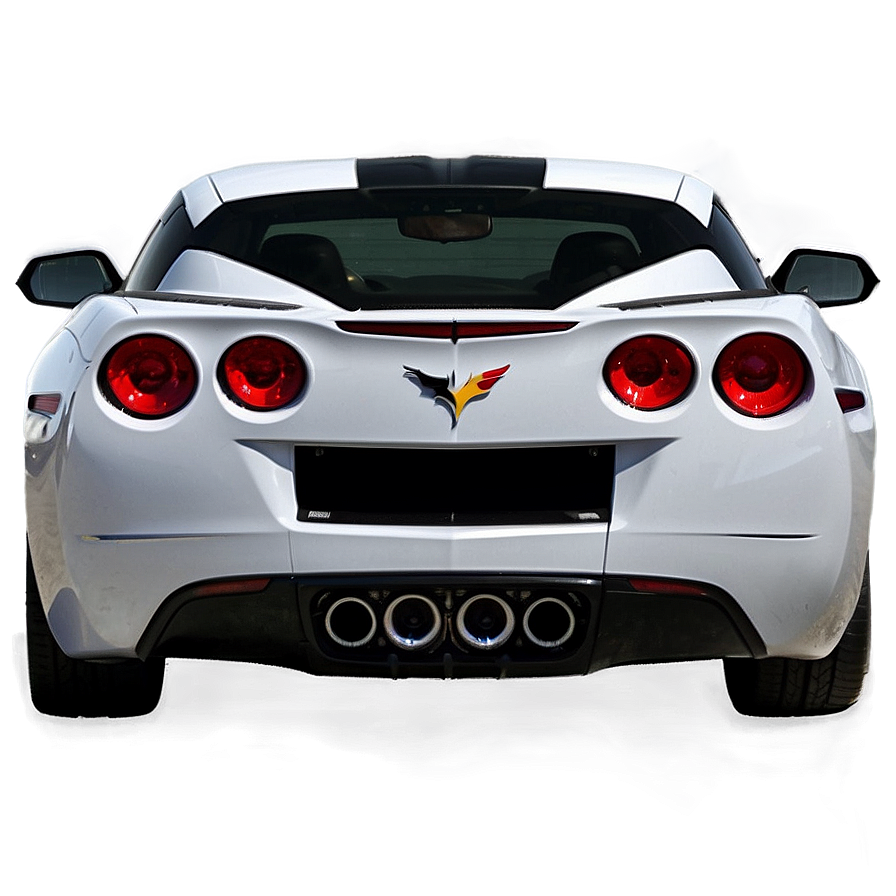 Corvette Rear View Png 06252024 PNG image