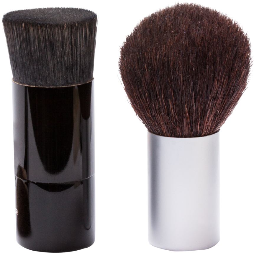 Cosmetic Brushes Blackand White PNG image
