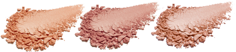 Cosmetic Highlighter Swatches PNG image