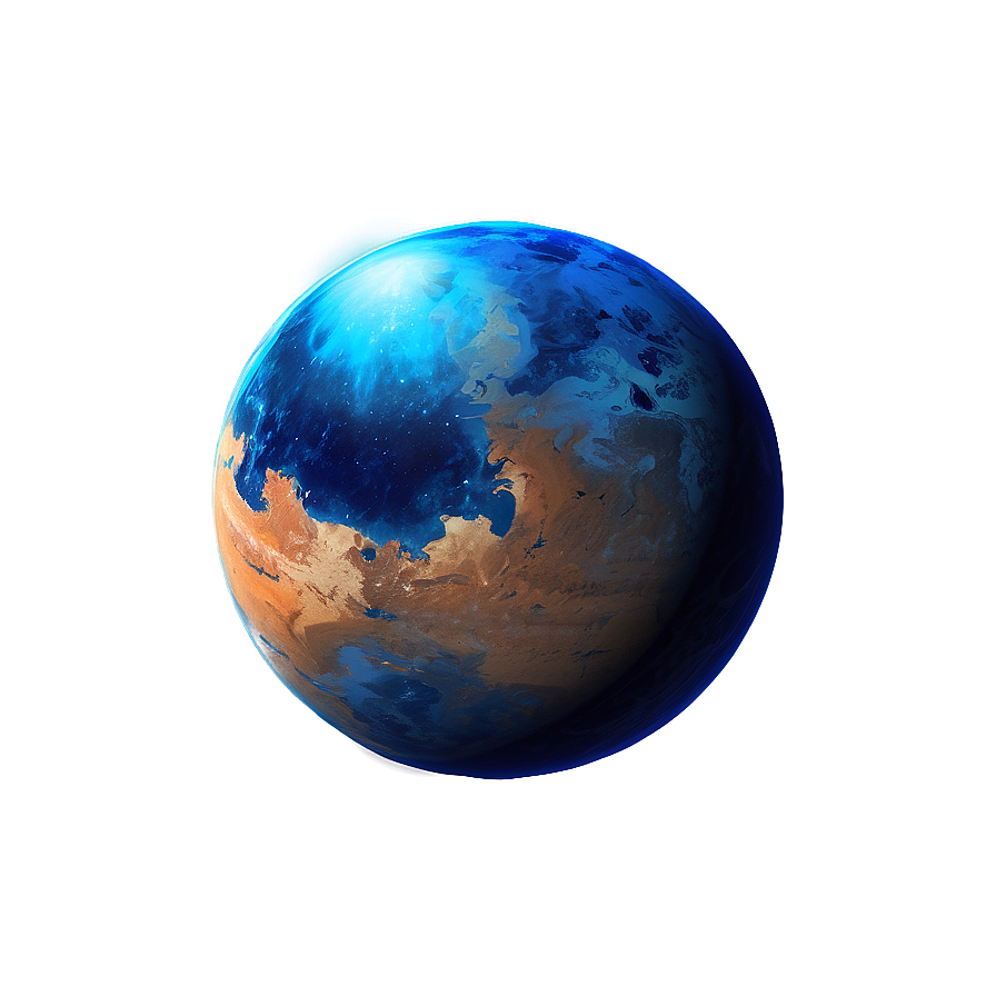 Cosmic Blue Planet Art Png Ukc PNG image