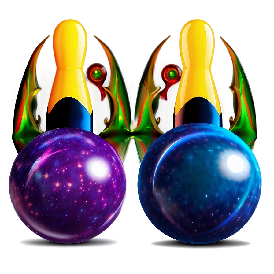 Cosmic Bowling Ball Design Png 05232024 PNG image
